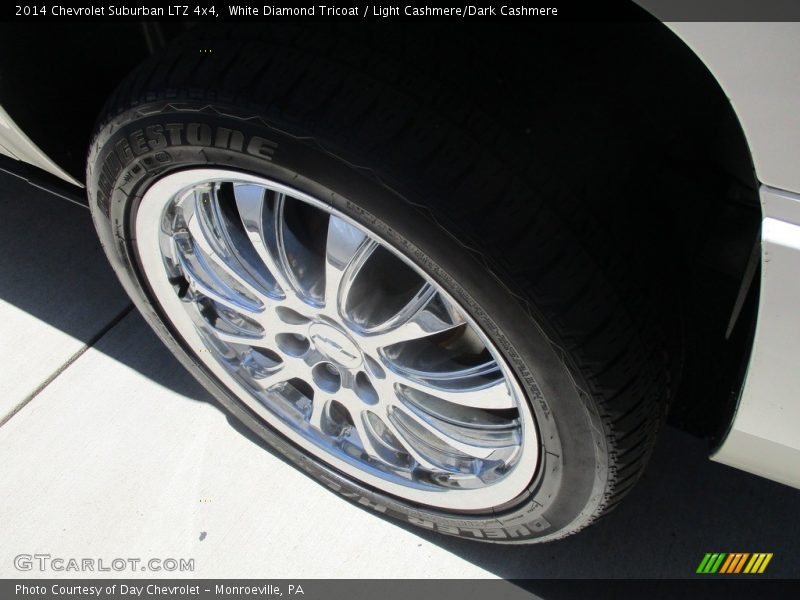 White Diamond Tricoat / Light Cashmere/Dark Cashmere 2014 Chevrolet Suburban LTZ 4x4