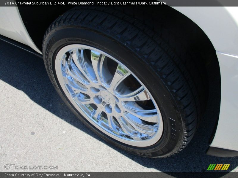 White Diamond Tricoat / Light Cashmere/Dark Cashmere 2014 Chevrolet Suburban LTZ 4x4
