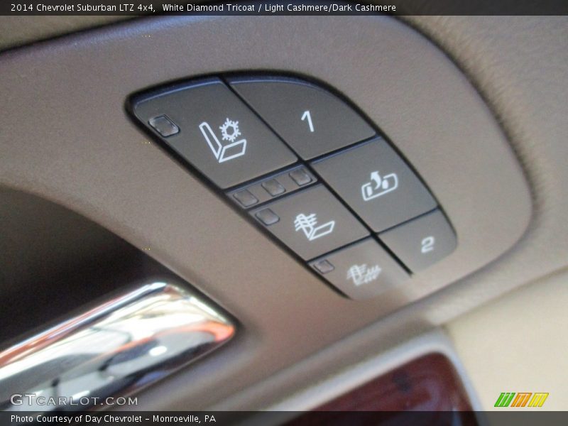 White Diamond Tricoat / Light Cashmere/Dark Cashmere 2014 Chevrolet Suburban LTZ 4x4