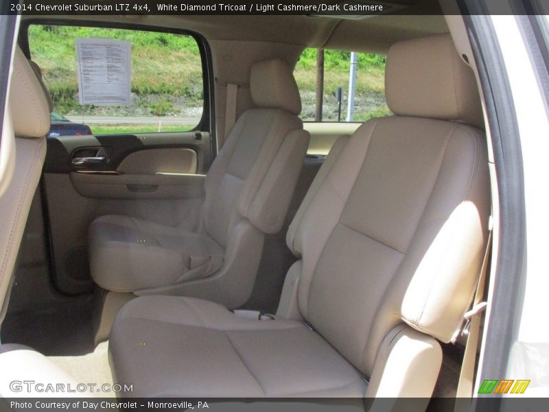 White Diamond Tricoat / Light Cashmere/Dark Cashmere 2014 Chevrolet Suburban LTZ 4x4