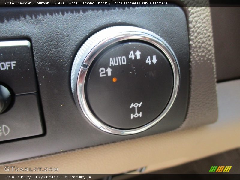 White Diamond Tricoat / Light Cashmere/Dark Cashmere 2014 Chevrolet Suburban LTZ 4x4