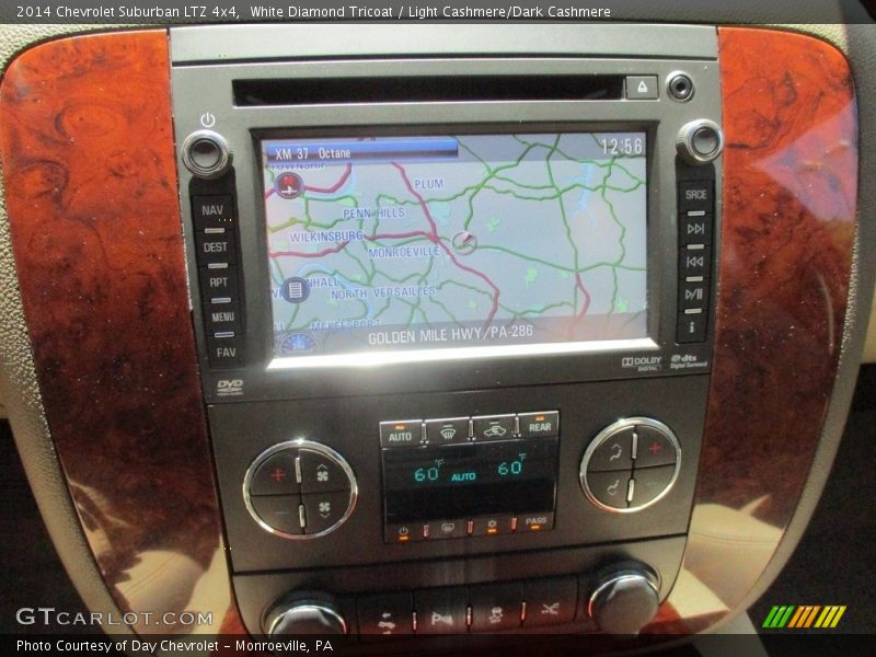 White Diamond Tricoat / Light Cashmere/Dark Cashmere 2014 Chevrolet Suburban LTZ 4x4