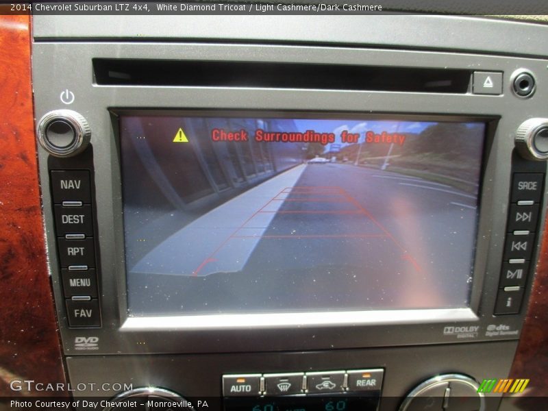White Diamond Tricoat / Light Cashmere/Dark Cashmere 2014 Chevrolet Suburban LTZ 4x4