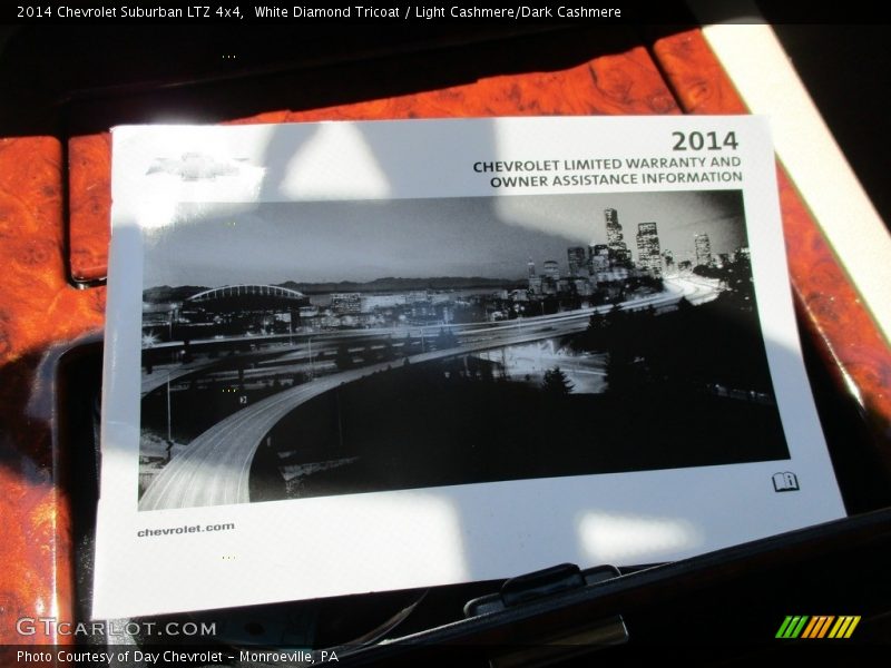 White Diamond Tricoat / Light Cashmere/Dark Cashmere 2014 Chevrolet Suburban LTZ 4x4