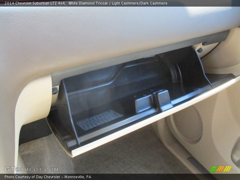 White Diamond Tricoat / Light Cashmere/Dark Cashmere 2014 Chevrolet Suburban LTZ 4x4