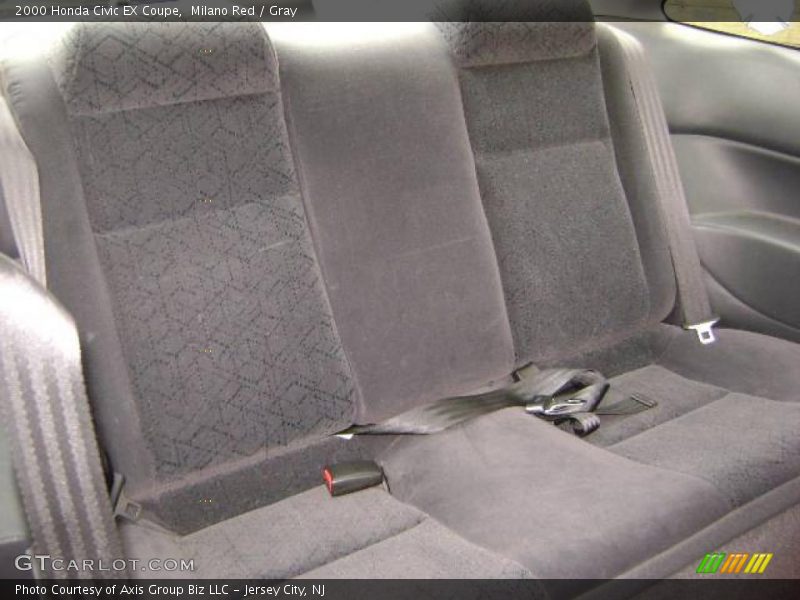 Milano Red / Gray 2000 Honda Civic EX Coupe