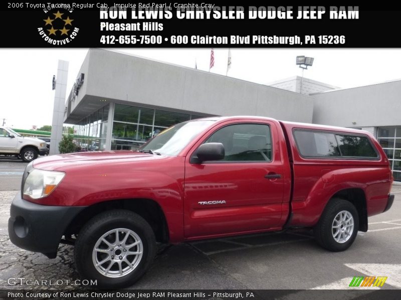 Impulse Red Pearl / Graphite Gray 2006 Toyota Tacoma Regular Cab