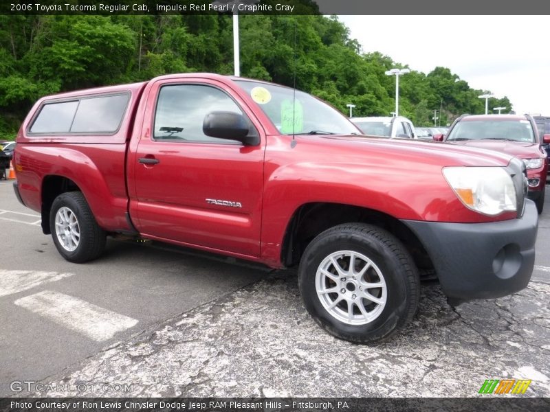Impulse Red Pearl / Graphite Gray 2006 Toyota Tacoma Regular Cab
