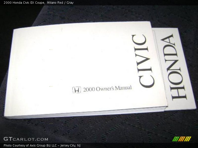 Milano Red / Gray 2000 Honda Civic EX Coupe