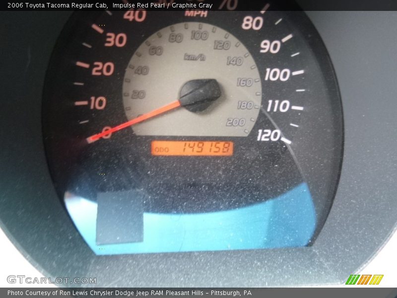 Impulse Red Pearl / Graphite Gray 2006 Toyota Tacoma Regular Cab