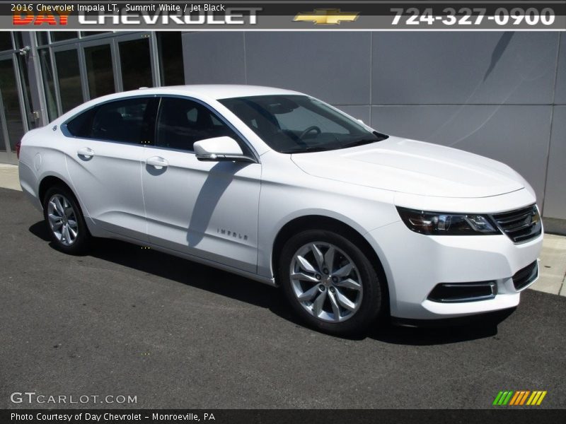 Summit White / Jet Black 2016 Chevrolet Impala LT