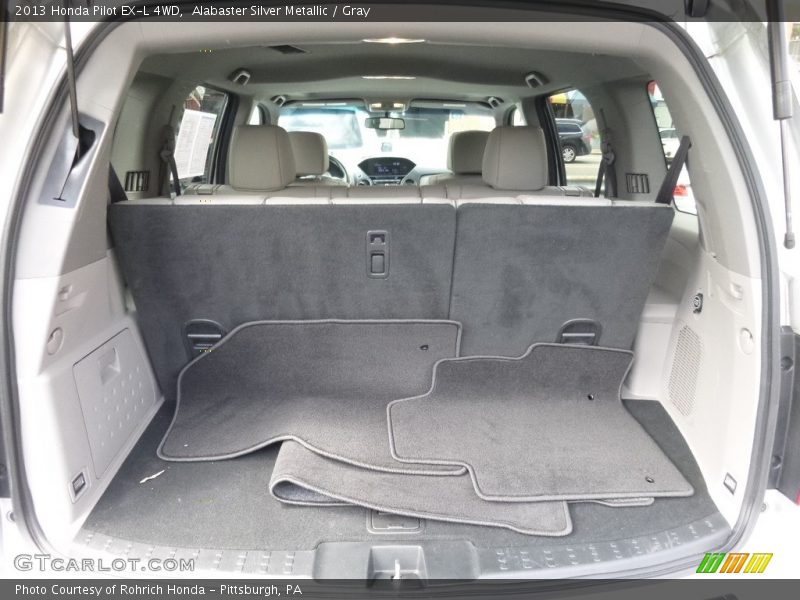 Alabaster Silver Metallic / Gray 2013 Honda Pilot EX-L 4WD