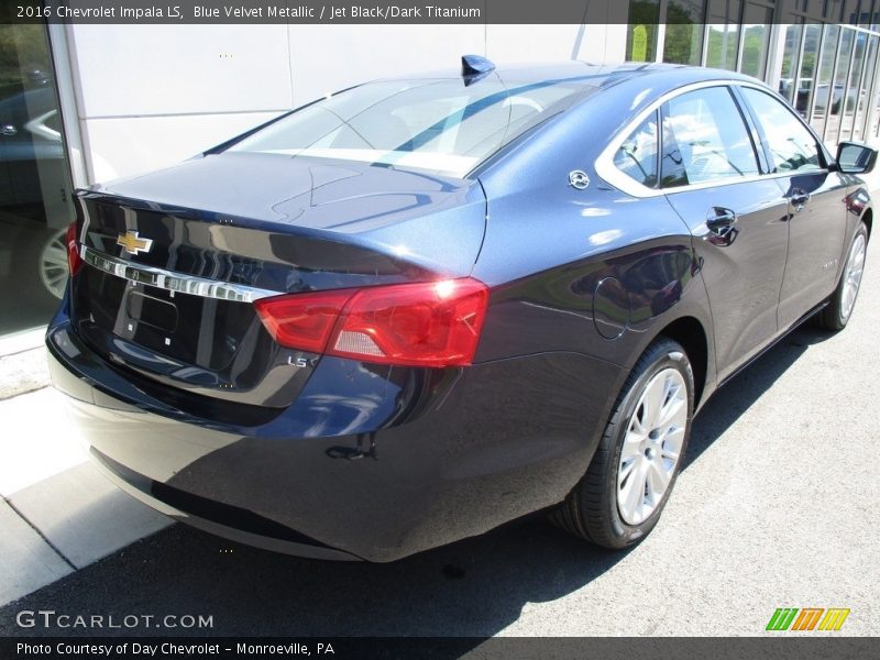 Blue Velvet Metallic / Jet Black/Dark Titanium 2016 Chevrolet Impala LS