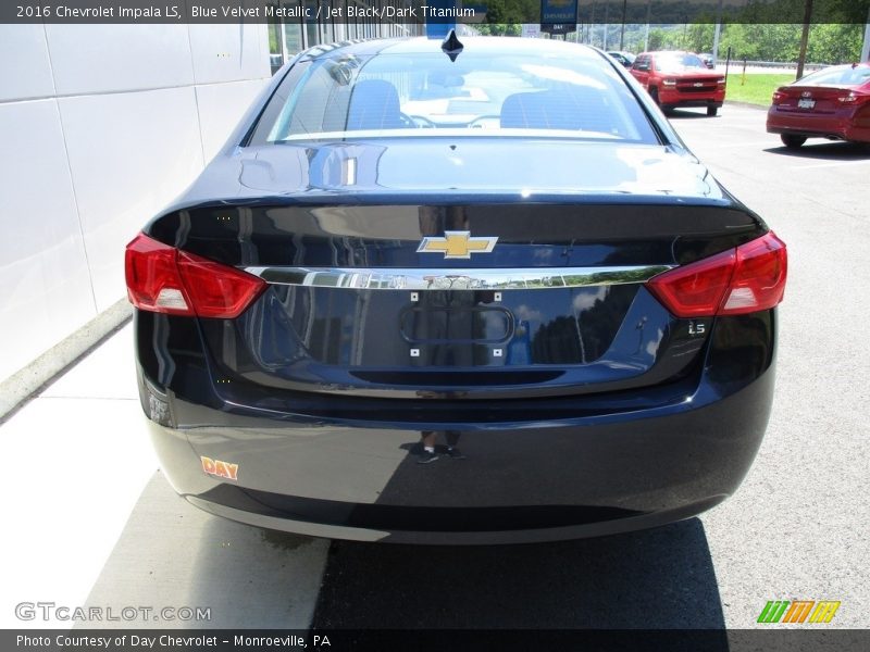 Blue Velvet Metallic / Jet Black/Dark Titanium 2016 Chevrolet Impala LS