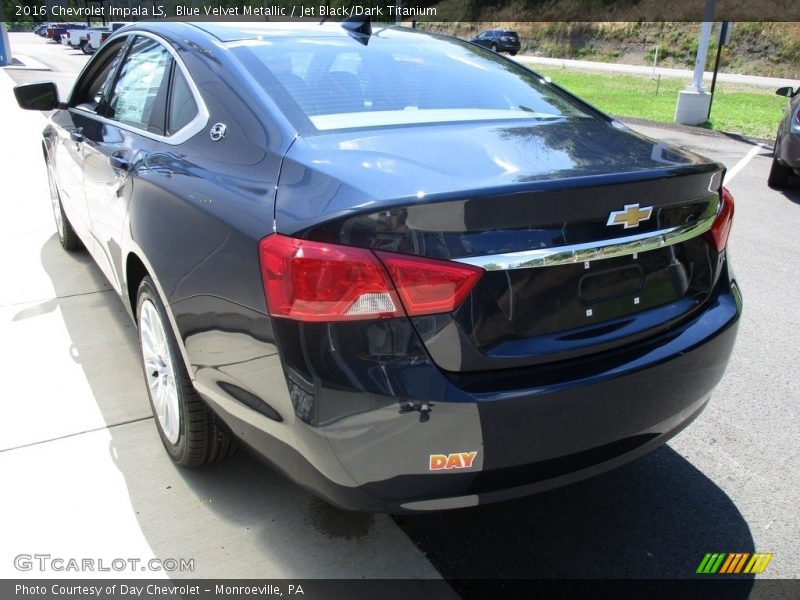 Blue Velvet Metallic / Jet Black/Dark Titanium 2016 Chevrolet Impala LS