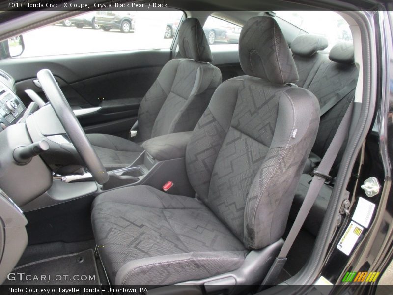 Crystal Black Pearl / Black 2013 Honda Civic EX Coupe