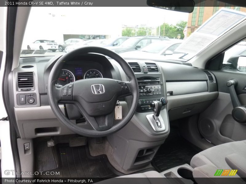 Taffeta White / Gray 2011 Honda CR-V SE 4WD