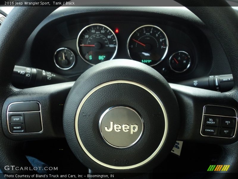 Tank / Black 2016 Jeep Wrangler Sport