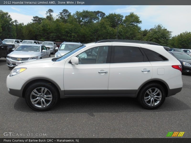 Stone White / Beige 2012 Hyundai Veracruz Limited AWD