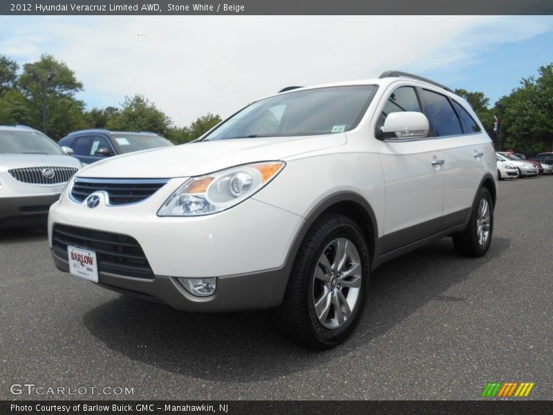 Stone White / Beige 2012 Hyundai Veracruz Limited AWD