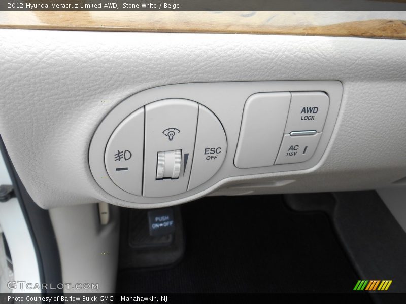 Stone White / Beige 2012 Hyundai Veracruz Limited AWD