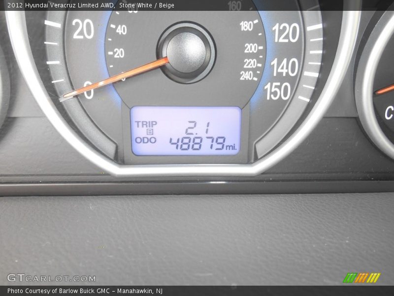 Stone White / Beige 2012 Hyundai Veracruz Limited AWD