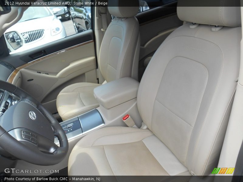 Stone White / Beige 2012 Hyundai Veracruz Limited AWD