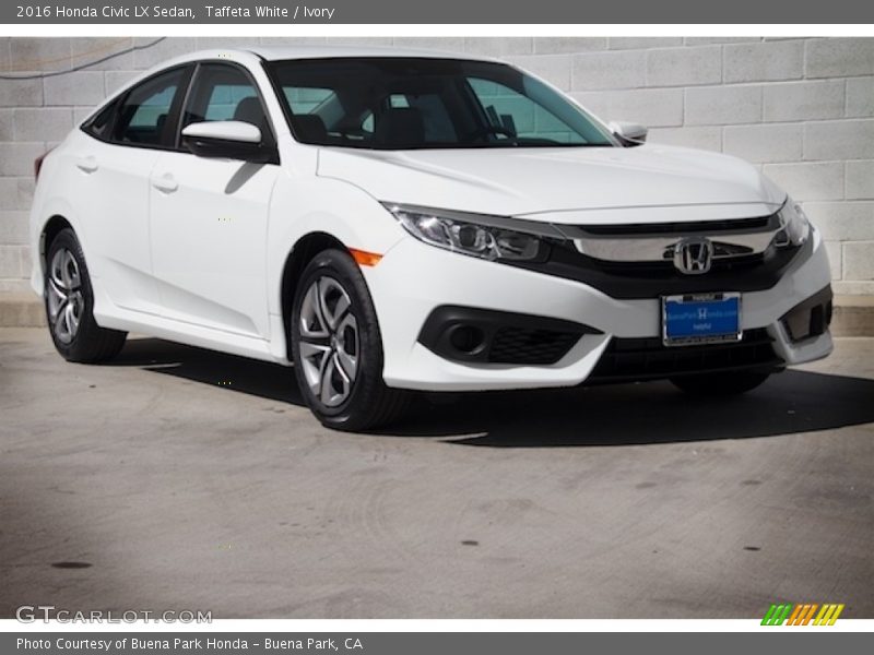 Taffeta White / Ivory 2016 Honda Civic LX Sedan