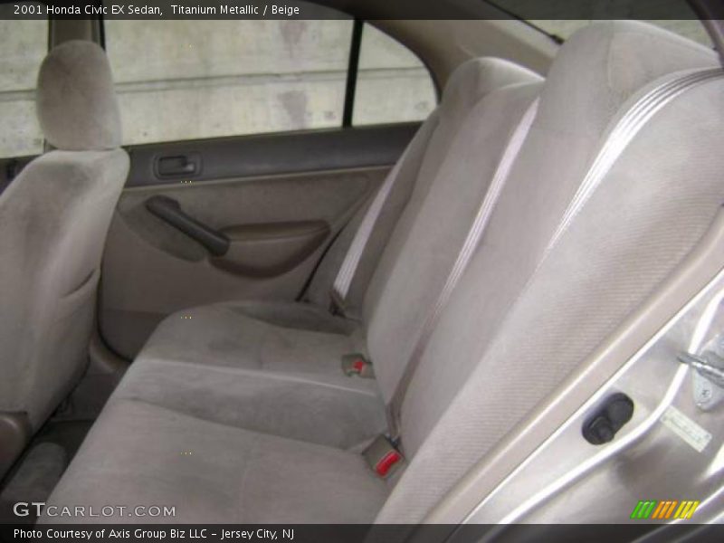 Titanium Metallic / Beige 2001 Honda Civic EX Sedan