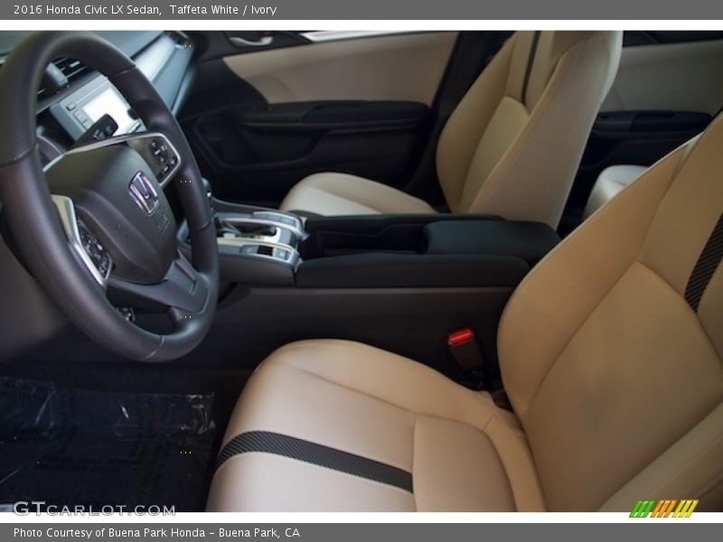 Taffeta White / Ivory 2016 Honda Civic LX Sedan
