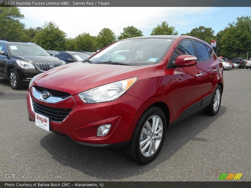 Garnet Red / Taupe 2010 Hyundai Tucson Limited AWD