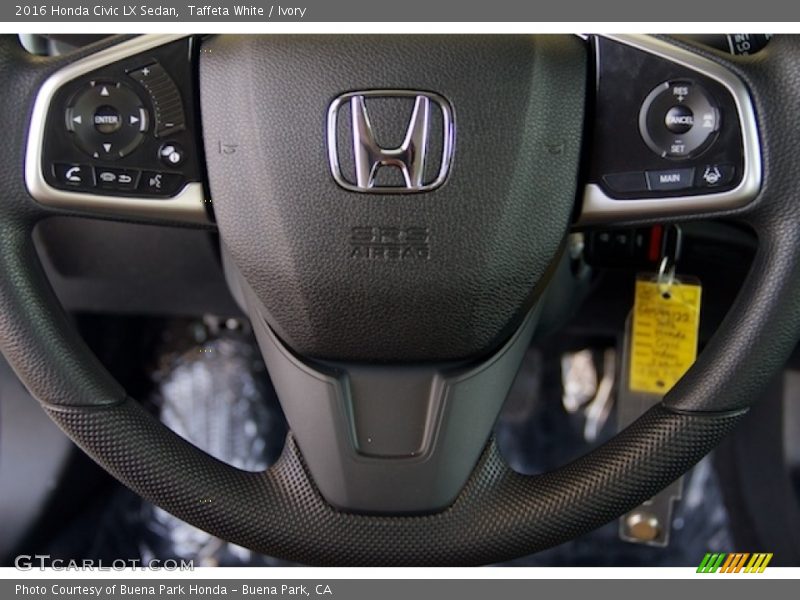 Taffeta White / Ivory 2016 Honda Civic LX Sedan
