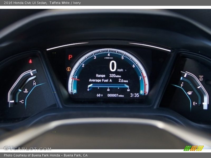 Taffeta White / Ivory 2016 Honda Civic LX Sedan