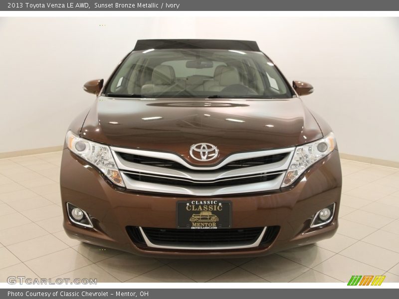 Sunset Bronze Metallic / Ivory 2013 Toyota Venza LE AWD