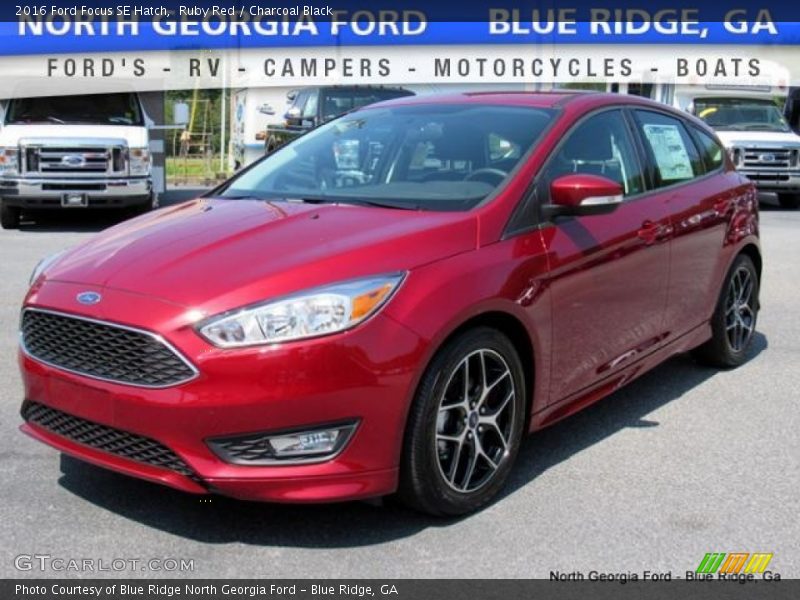 Ruby Red / Charcoal Black 2016 Ford Focus SE Hatch