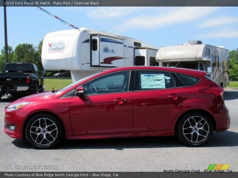 Ruby Red / Charcoal Black 2016 Ford Focus SE Hatch
