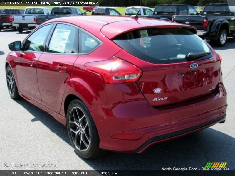 Ruby Red / Charcoal Black 2016 Ford Focus SE Hatch