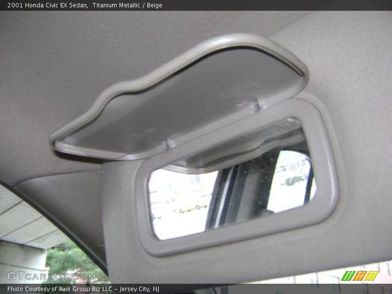Titanium Metallic / Beige 2001 Honda Civic EX Sedan