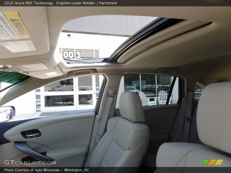 Graphite Luster Metallic / Parchment 2015 Acura RDX Technology