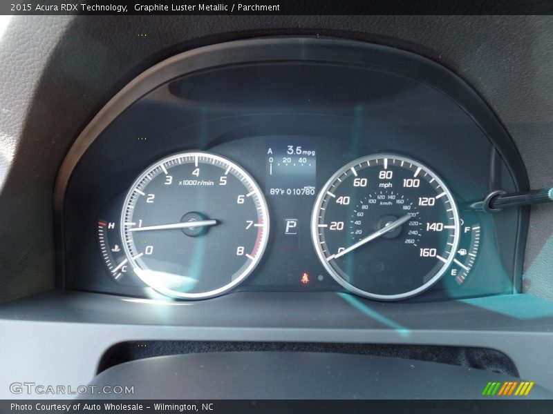 Graphite Luster Metallic / Parchment 2015 Acura RDX Technology