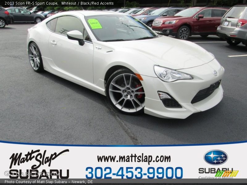 Whiteout / Black/Red Accents 2013 Scion FR-S Sport Coupe