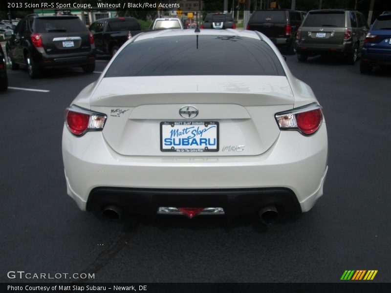 Whiteout / Black/Red Accents 2013 Scion FR-S Sport Coupe