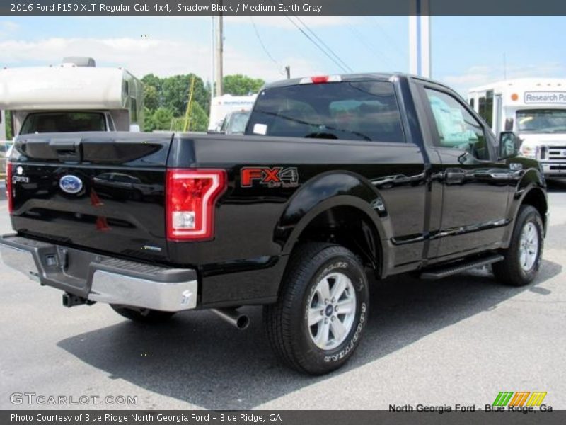 Shadow Black / Medium Earth Gray 2016 Ford F150 XLT Regular Cab 4x4