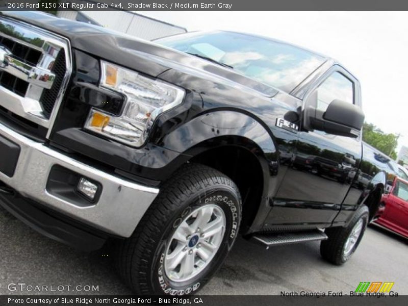 Shadow Black / Medium Earth Gray 2016 Ford F150 XLT Regular Cab 4x4