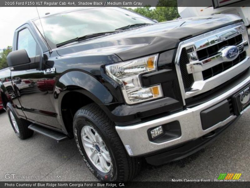 Shadow Black / Medium Earth Gray 2016 Ford F150 XLT Regular Cab 4x4