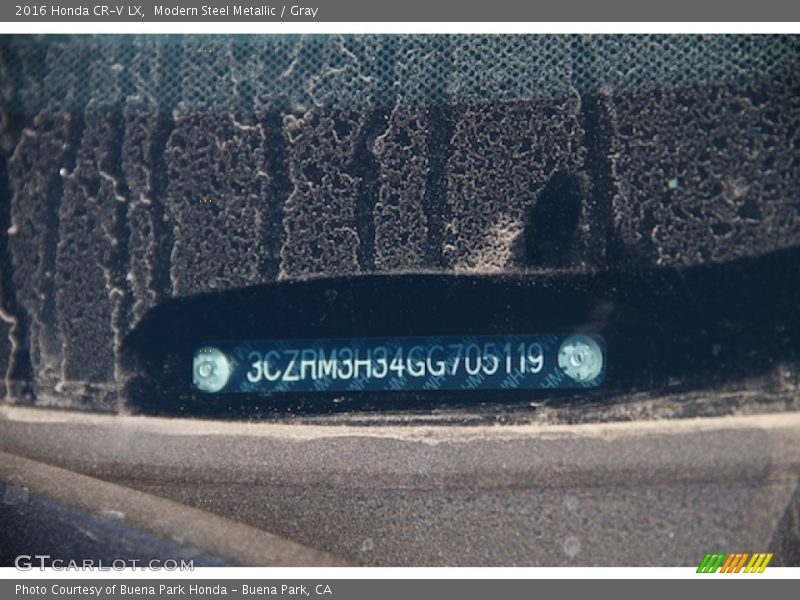 Modern Steel Metallic / Gray 2016 Honda CR-V LX