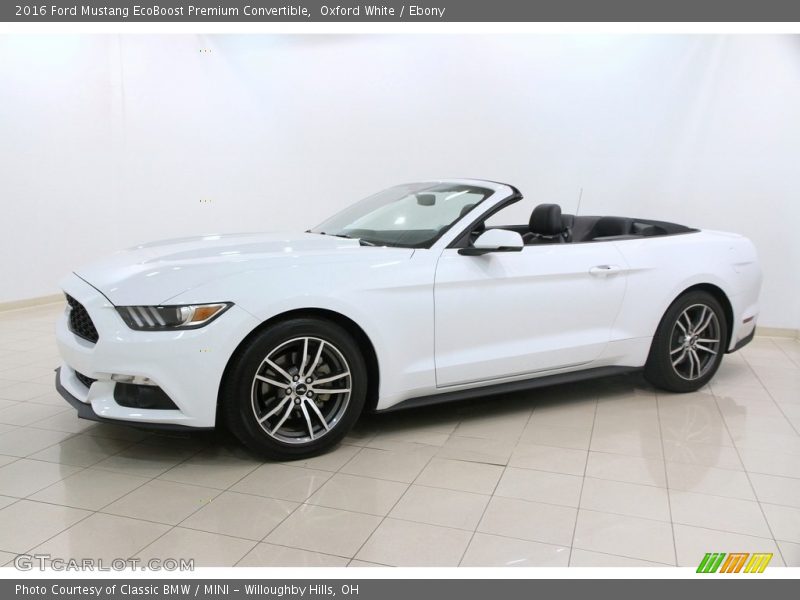  2016 Mustang EcoBoost Premium Convertible Oxford White