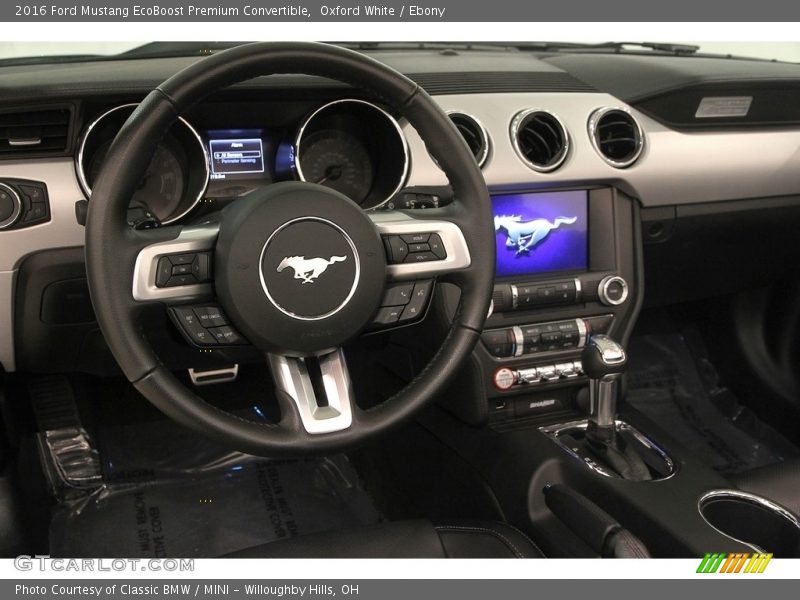 Oxford White / Ebony 2016 Ford Mustang EcoBoost Premium Convertible