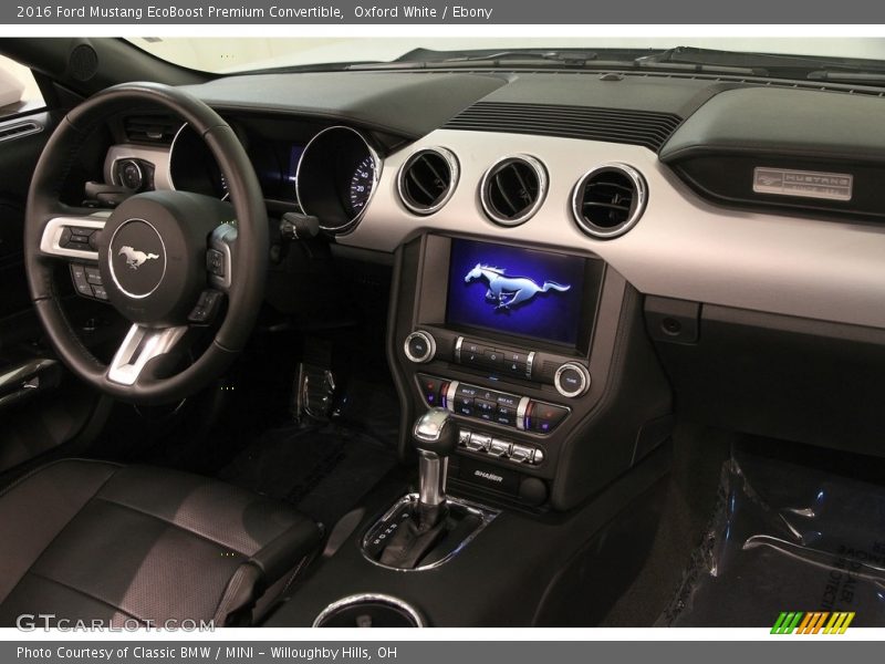 Oxford White / Ebony 2016 Ford Mustang EcoBoost Premium Convertible