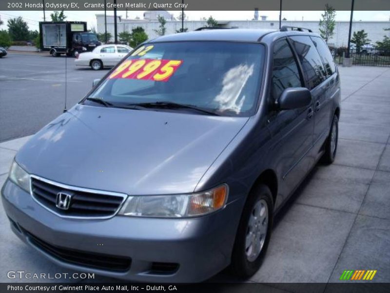 Granite Green Metallic / Quartz Gray 2002 Honda Odyssey EX